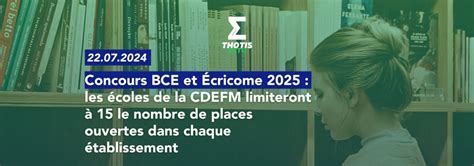 date concours bce|BCE et ECRICOME 2025 : places et frais d’inscription